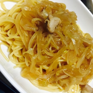 めんつゆで！簡単玉ねぎパスタ！